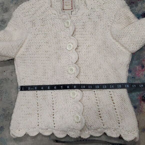 Mira Flores 100% Wool Cream Sweater Made in Peru Size M - Picture 12 of 13